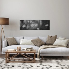 Obraz - Lúčna tráva (s hodinami) (90x30 cm)