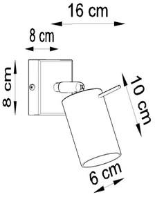 Brilagi -  LED Nástenné bodové svietidlo ASMUS 1xGU10/7W/230V čierna