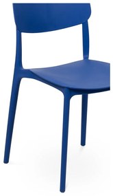 Modrá plastová záhradná stolička Hébé – Bonami Essentials