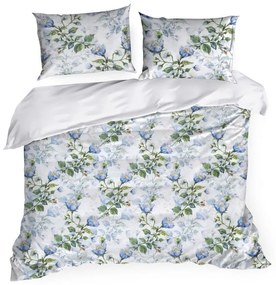 Eurofirany Vzorované posteľné obliečky ELOIDA z bavlneného saténu 140x200 cm, 70x90 cm