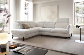 Rohová sedacia súprava Sienna 2, svetlo šedá látka, ľavý roh