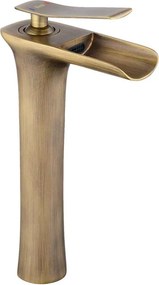 Rea Laguna Antique, vysoká umývadlová batéria h-280, mosadzná, REA-B8120