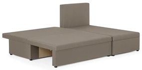 Rozkládací rohová sedací souprava TOMI Hnědá