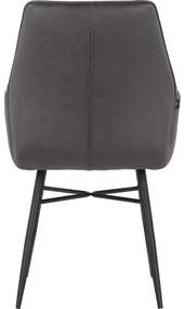 Antracitové jedálenské stoličky v súprave 2 ks Anzo – Støraa