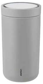 Stelton Nerezový termohrnček To Go Click Light Grey 200 ml
