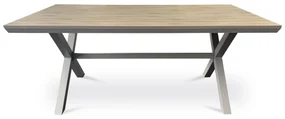 Autronic Záhradný stôl, hliník, polywood, béžová, AZT-S1510 OAK