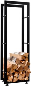 Stojan na drevo Keri V2 25x40x125, čierna