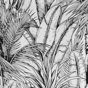 ZATEMŇOVACÍ ZÁVES NA KRÚŽKOCH NERINA 140X250 CM LISTY