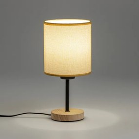 Brilagi - Stolná lampa NUBILA WOOD 1xE27/25W/230V dub/svetlohnedá