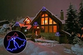 Vianočné osvetlenie - zvončeky | 72 LED XXL