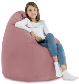 Plyšový sedací vak SAKO Pudrovo ružový