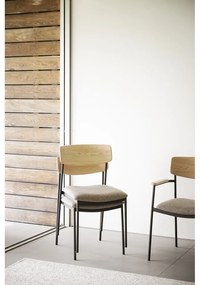 Jedálenská stolička v béžovo-prírodnej farbe v súprave 2 ks Maymont – Rowico