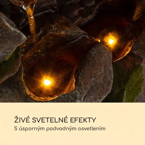 Blumfeldt Mystic Tree solárna fontána s LED osvetlením, polyrezín