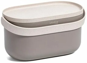 Plastia Nádoba na bioodpad bez rámčeka a vreciek, taupe s kávovou sedlinou, 4 l