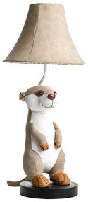 Detská stolná lampa Surikata béžová - Eddie