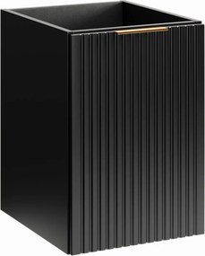 Skrinka pod dosku 40 cm s košom na bielizeň (ADEL BLACK 81-40-1DK)