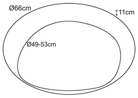 Top Light - LED Stmievateľné stropné svietidlo LED/51W/230V 3000-6500K + DO