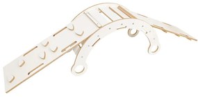 Biela hojdačka z borovicového dreva 39x75x38 cm Montessori – Meowbaby