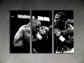 Ručne maľovaný POP Art obraz Tyson vs. Lewis