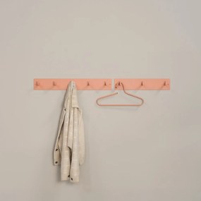Kovový nástenný vešiak v lososovej farbe Leatherman – Spinder Design