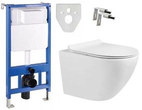 Závesný set Mexen Fenix + WC LENA Rimless 48 x 36 cm + pomaly padajúca doska Slim, 60100 + 30224000