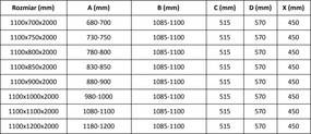 Mexen Velar, sprchový kút s posuvnými dverami 110 x 80 cm, 8mm číre sklo, brúsená oceľ, 871-110-080-01-97