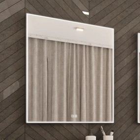Nimco Čierne LED zrkadlo 600x800 s dvoma dotykovými senzormi - ZPC 13002VX-90