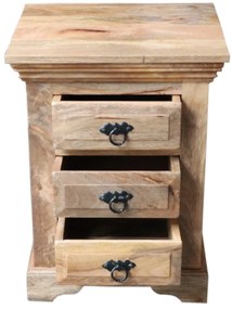 furniture-nabytek.cz - Nočný stolík masív z dreva mango 45x60x40