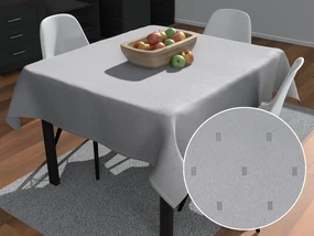 Biante Teflónový štvorcový obrus TF-080 Obdĺžničky na sivom 130x130 cm