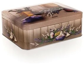 Banquet Plechovka-box na čaj 200x155x80 mm LAVENDER