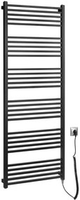 Sapho Sapho, METRO-E elektrické vykurovacie teleso, rovné, 600x1620 mm, 800 W, čierna matná, ME616B