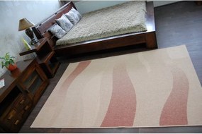 styldomova Šnúrkový koberec sizal floorlux 20212 vlny svetlý/oranžový