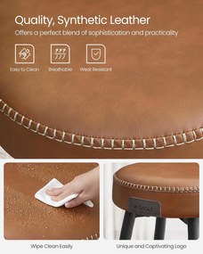 Barové stoličky 2 ks VASAGLE LBC080K01