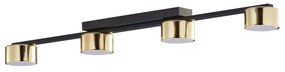 TK-LIGHTING Prisadené stropné moderné osvetlenie DALLAS, 4xGX53, 10W, okrúhle, zlaté