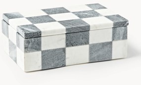Westwing Crosby Studios, Mramorová škatuľa na bižutériu's vrchnákom Carreaux