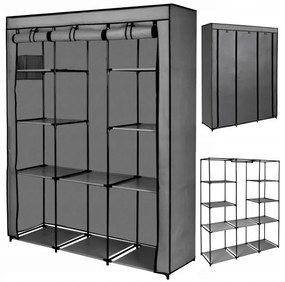 Šatníková skriňa MIRA MAXI antracitová