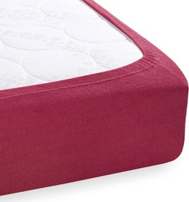Detské froté napínacie prestieradlo do postieľky FR-010 Vínové 60 x 120 x 10 cm - do postieľky