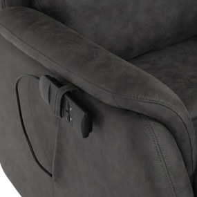 Polohovacie kreslo čierne, elektrické TV-L8902 BK3