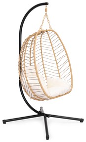 MultiGarden Závesné záhradné hojdacie kreslo Cocoon do 120 kg + vankúše MultiGarden