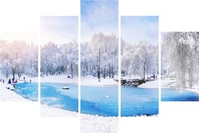 Obraz - Ľadové jazero (150x105 cm)