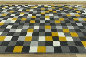Koberec Luna 503629/89915 štvorce žltý