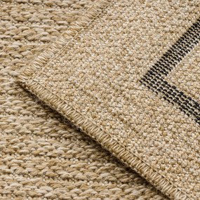 Dywany Łuszczów, Kusový koberec Spark 0687 beige/black, 160x220, béžová, chodba / predsieň