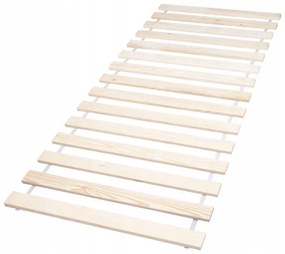 Detská domčeková posteľ z masívu borovice TEA - 200x90 cm - prírodná