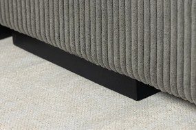 Pohovka BABYLON XXL 270 cm rebrovaná šedá