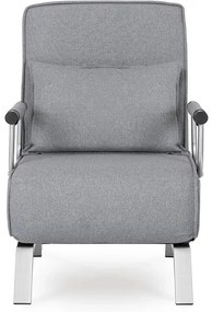 Kreslo pohovka rozkladacia PRATO sivá - vintino.sk