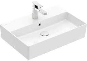 VILLEROY &amp; BOCH Memento 2.0 závesné umývadlo s otvorom (spodná strana brúsená), s prepadom, 600 x 420 mm, biela alpská, 4A226G01