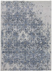 Diamond Carpets koberce Ručne viazaný kusový koberec Diamond DC-JK 3 Silver / blue - 275x365 cm