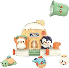 LEAN Toys Interaktívna sada hračiek do kúpeľa s morskými zvieratami pre batoľatá