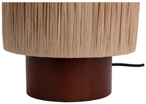 Stolová lampa v prírodnej farbe s tienidlom z papierového výpletu (výška 28,5 cm) Sheer – Leitmotiv