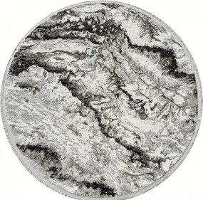 DC Koberec Exclusive kruh 100 sivá čierna Rozmer: Ø 120 cm (kruh)